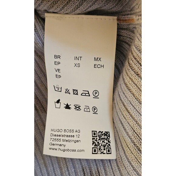 BOSS HUGO BOSS Sweater New w/ Tags Merino Superfine Wool So Soft Size XS Leopard - Picture 7 of 7